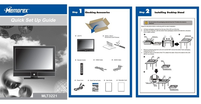 Memorex MLT3221 - 32" LCD TV User manual Memorex MLT3221 - 32" LCD TV User manual