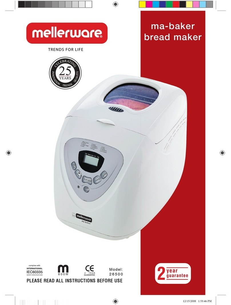 Mellerware MA-BAKER 26500 User manual