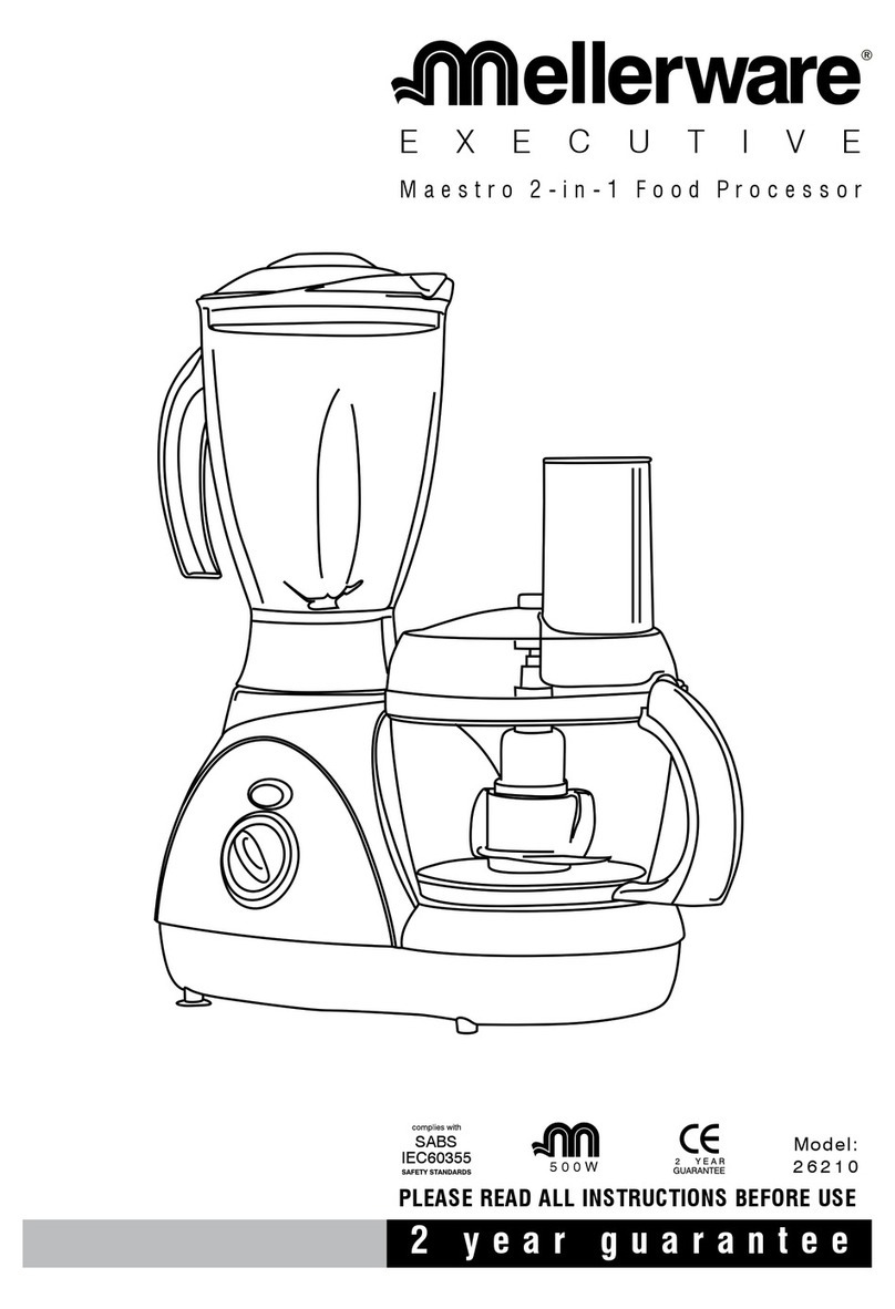 Mellerware MELLERWARE 2 6 2 1 05 0 0 W instructions