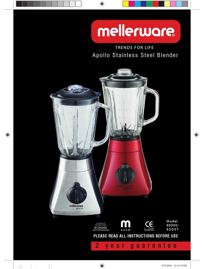 Mellerware APOLLO 62000 User manual