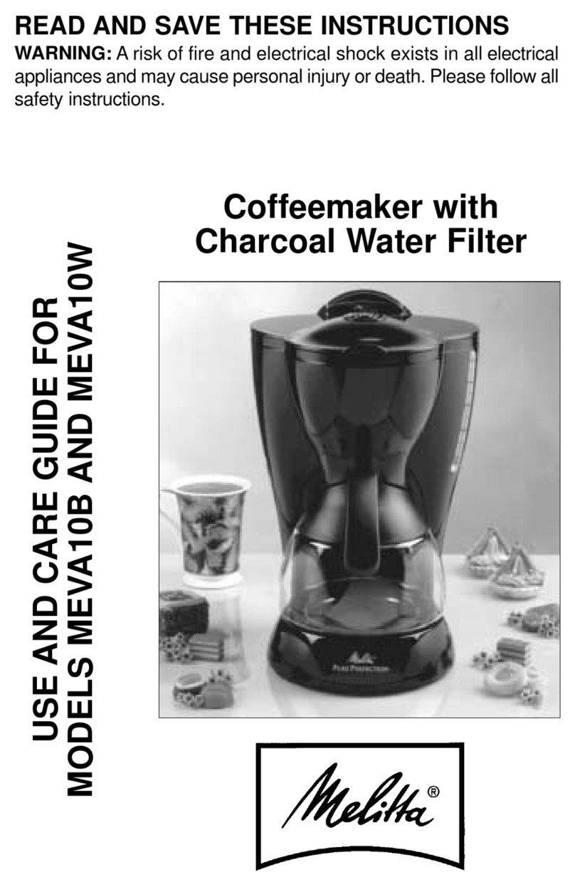 Melitta MEVA10B User manual