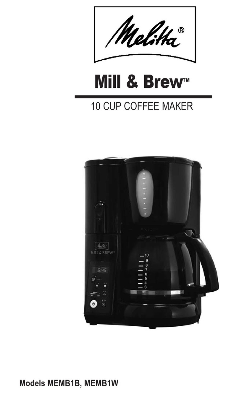 Melitta Mill & Brew MEMB1B, Mill & Brew MEMB1W User manual
