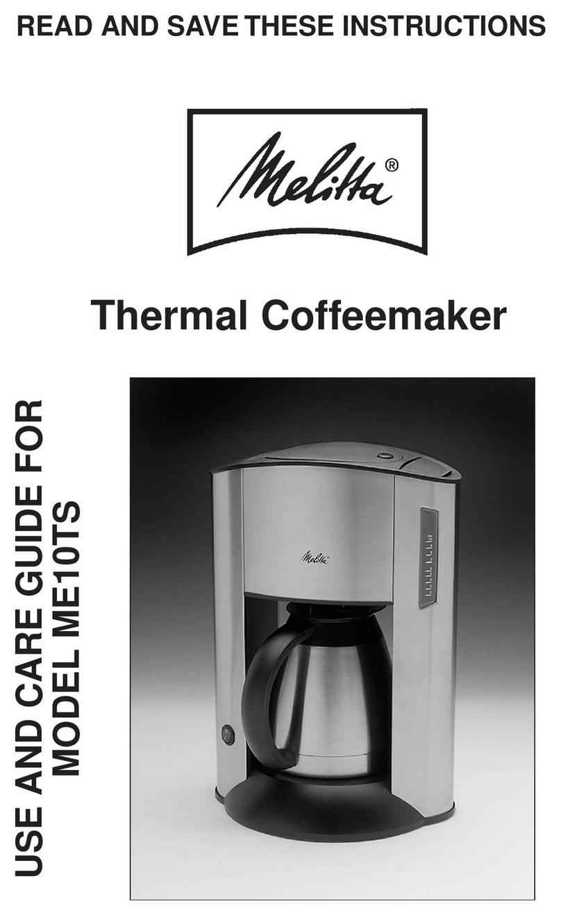 Melitta ME10TS User manual Melitta ME10TS User manual