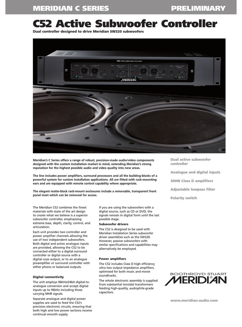 Meridian C52 Preliminary data sheet