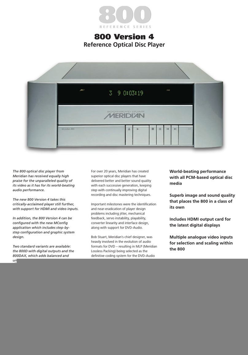 Meridian 800 Version 4 User manual