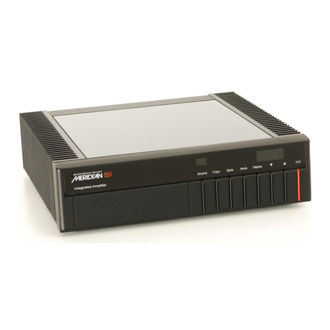 Meridian 551 User manual