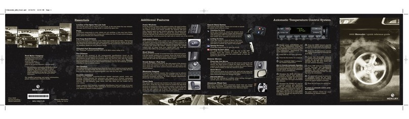 Mercury 2003 Marauder User manual