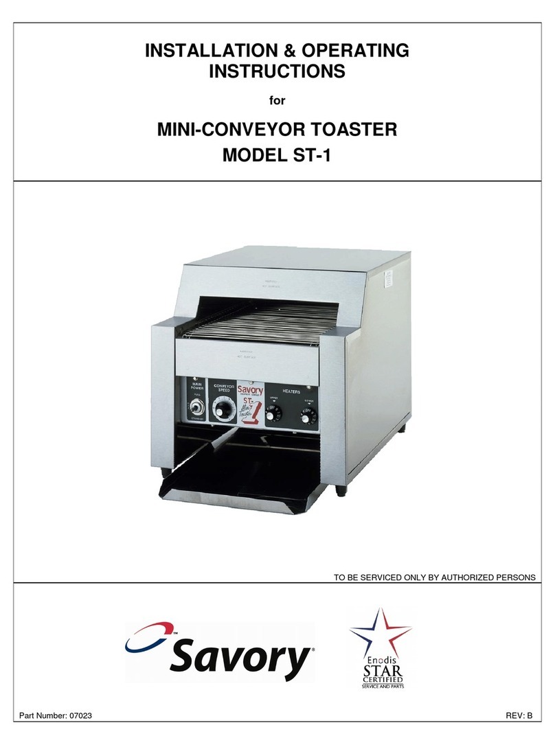 Savory ST-1 Installation & operating instructions
