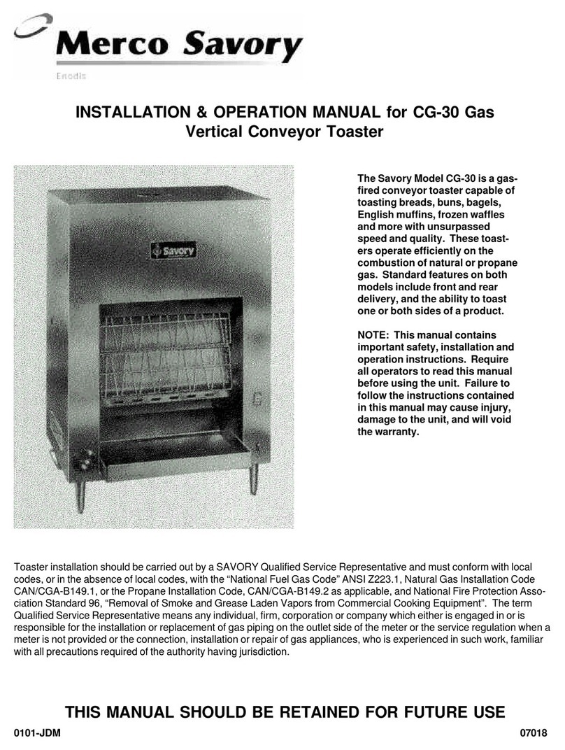 Merco CG-30 User manual Merco CG-30 User manual