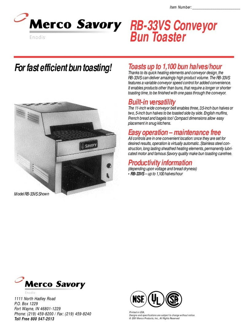 Merco RB-33VS User manual Merco RB-33VS User manual