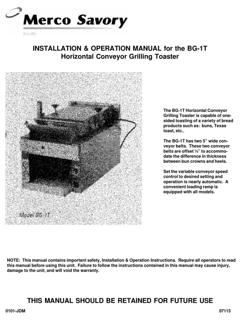 Merco BG-1T User manual Merco BG-1T User manual