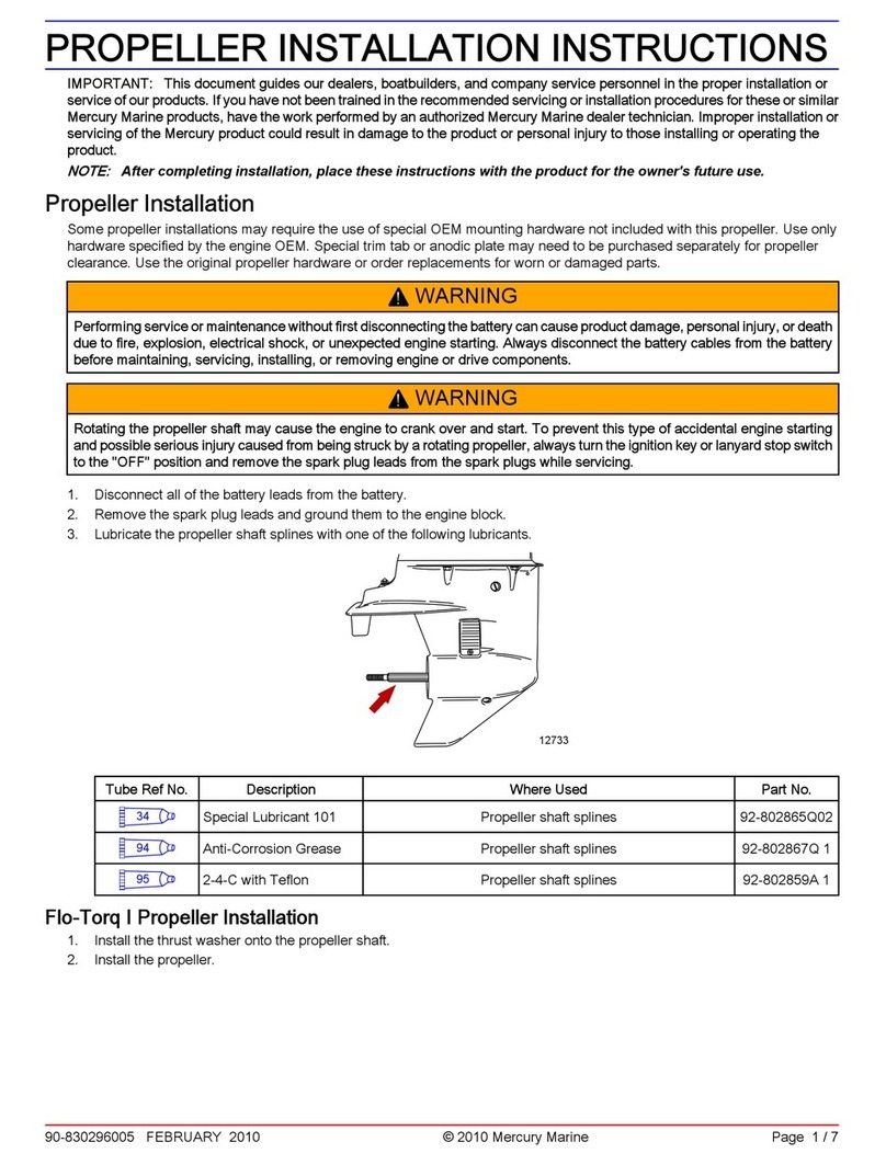 Mercury 90-830296005 User manual