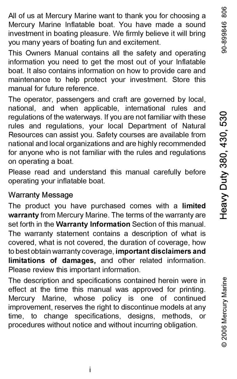 Mercury Heavy Duty 899846001 User manual Mercury Heavy Duty 899846001 User manual