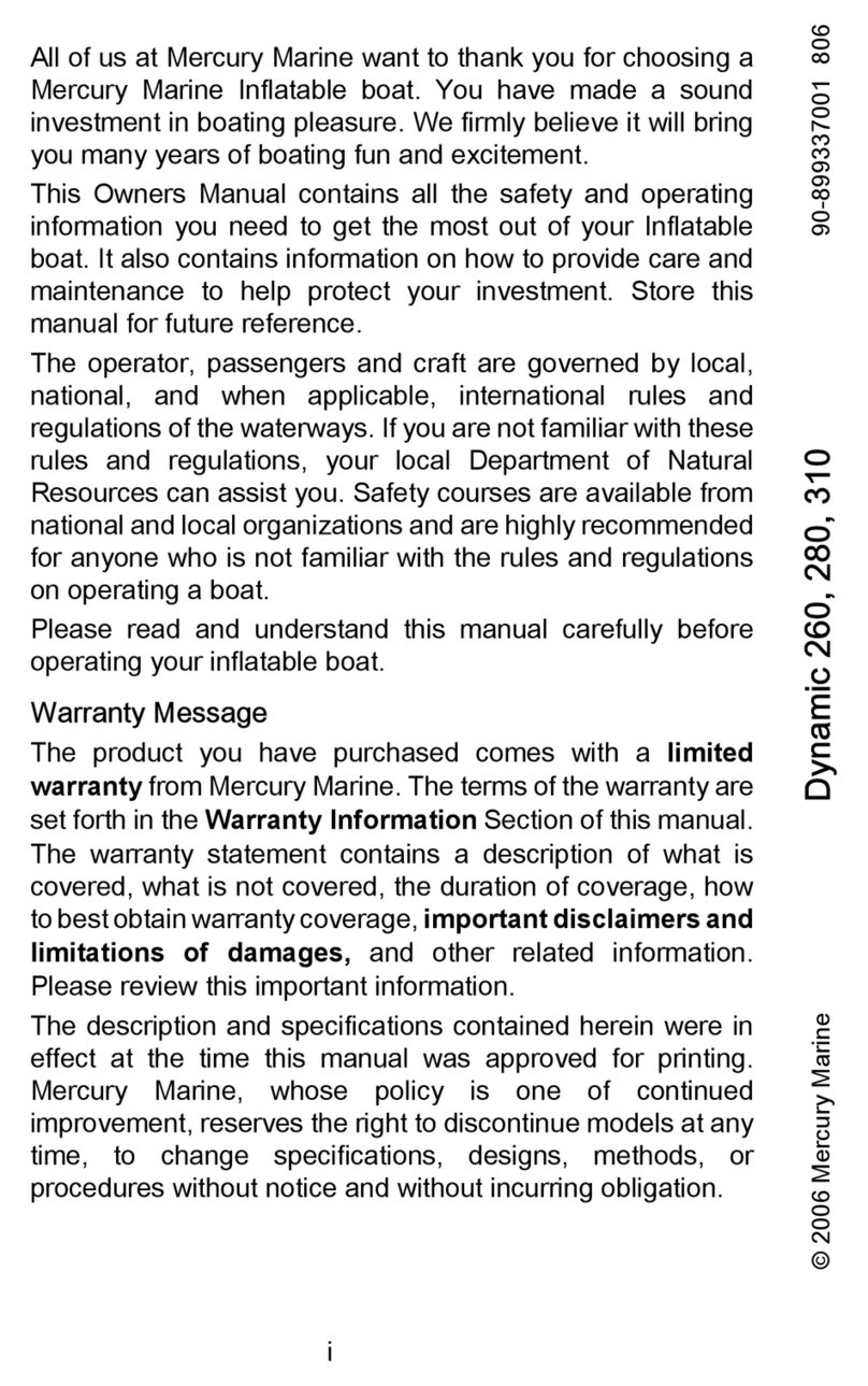 Mercury Dynamic 899337001 User manual Mercury Dynamic 899337001 User manual