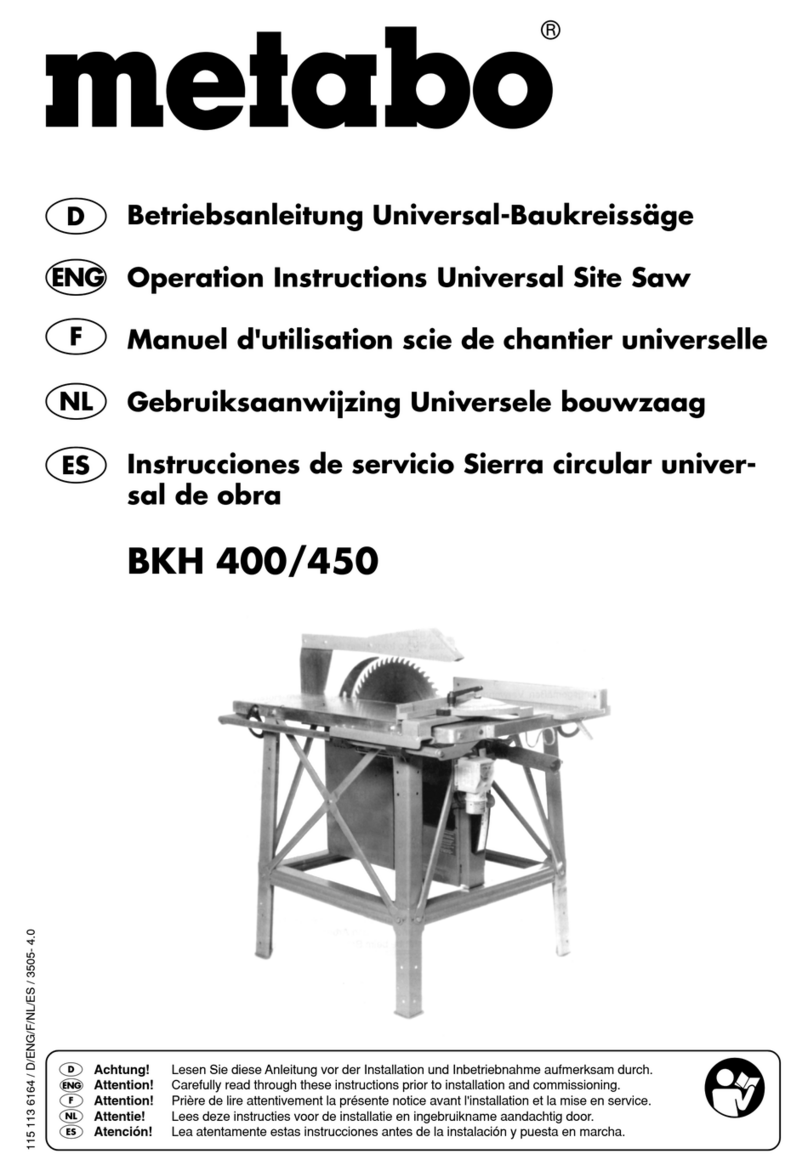 Metabo BKH 400 Operation instructions