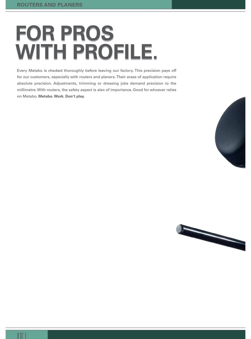 Metabo Routers and Planers Catalog