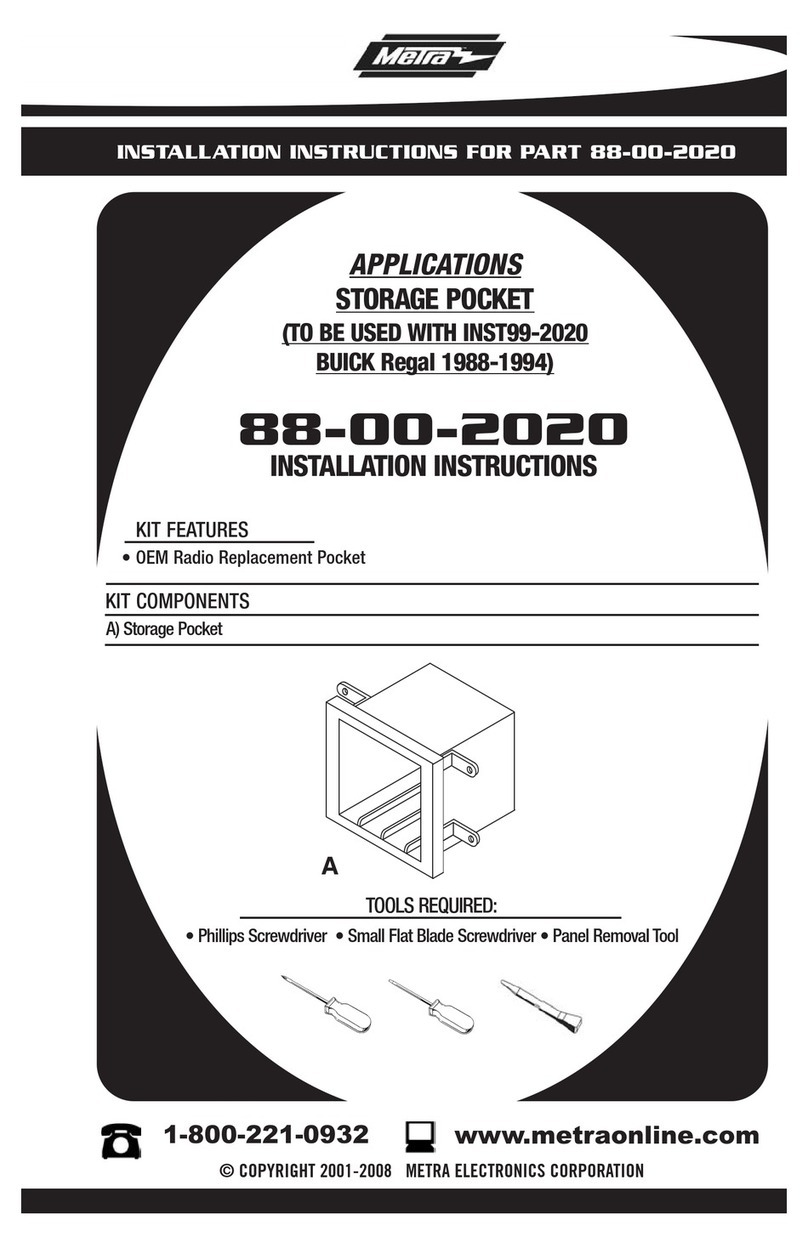 Metra Electronics 88-00-2020 User manual