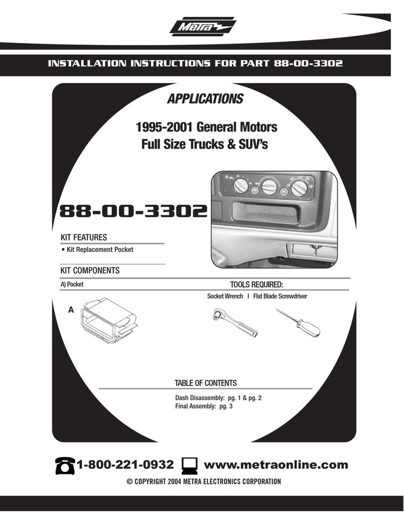Metra Electronics 88-00-3302 User manual