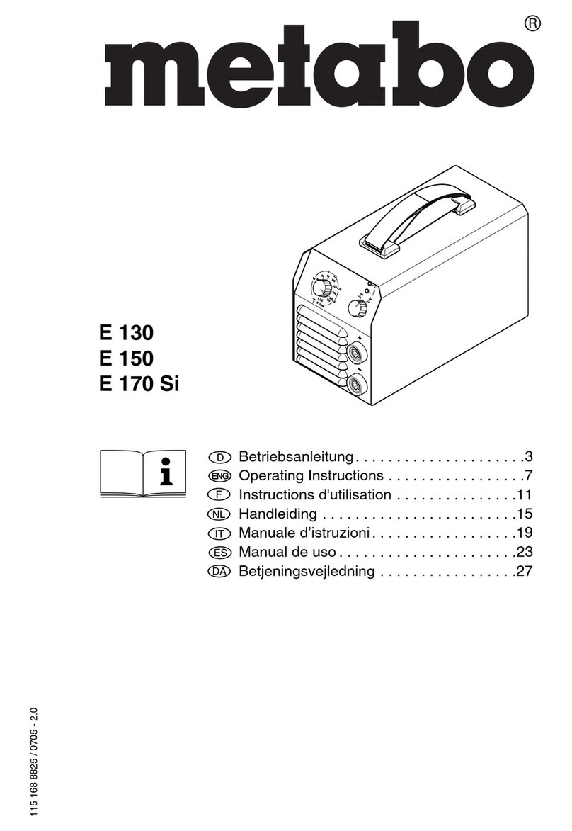 Metabo E 130 operating instructions