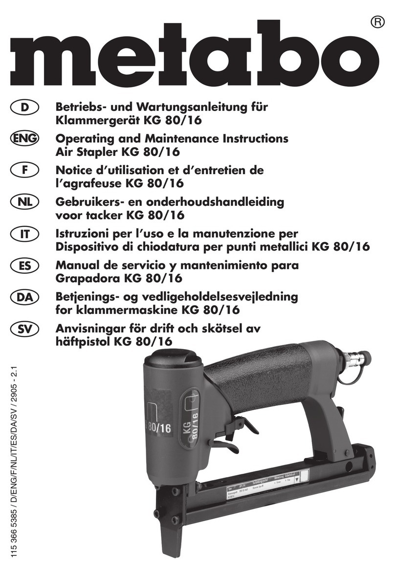 Metabo KG 16 Operating and maintenance instructions
