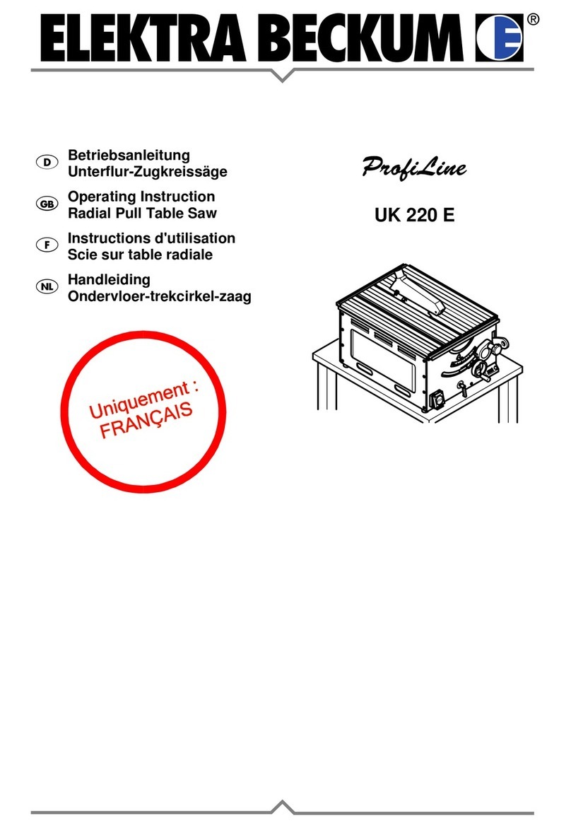 Elektra Beckum ProfiLine UK 220 E Instructions d'utilisation