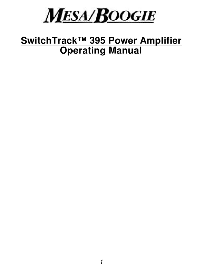 Mesa/Boogie Three Channel Dual & Triple Rectifier Solo... User manual