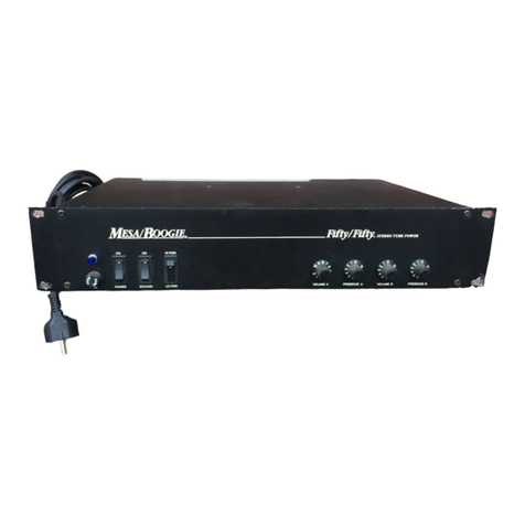 Mesa/Boogie Three Channel Dual & Triple Rectifier Solo... User manual