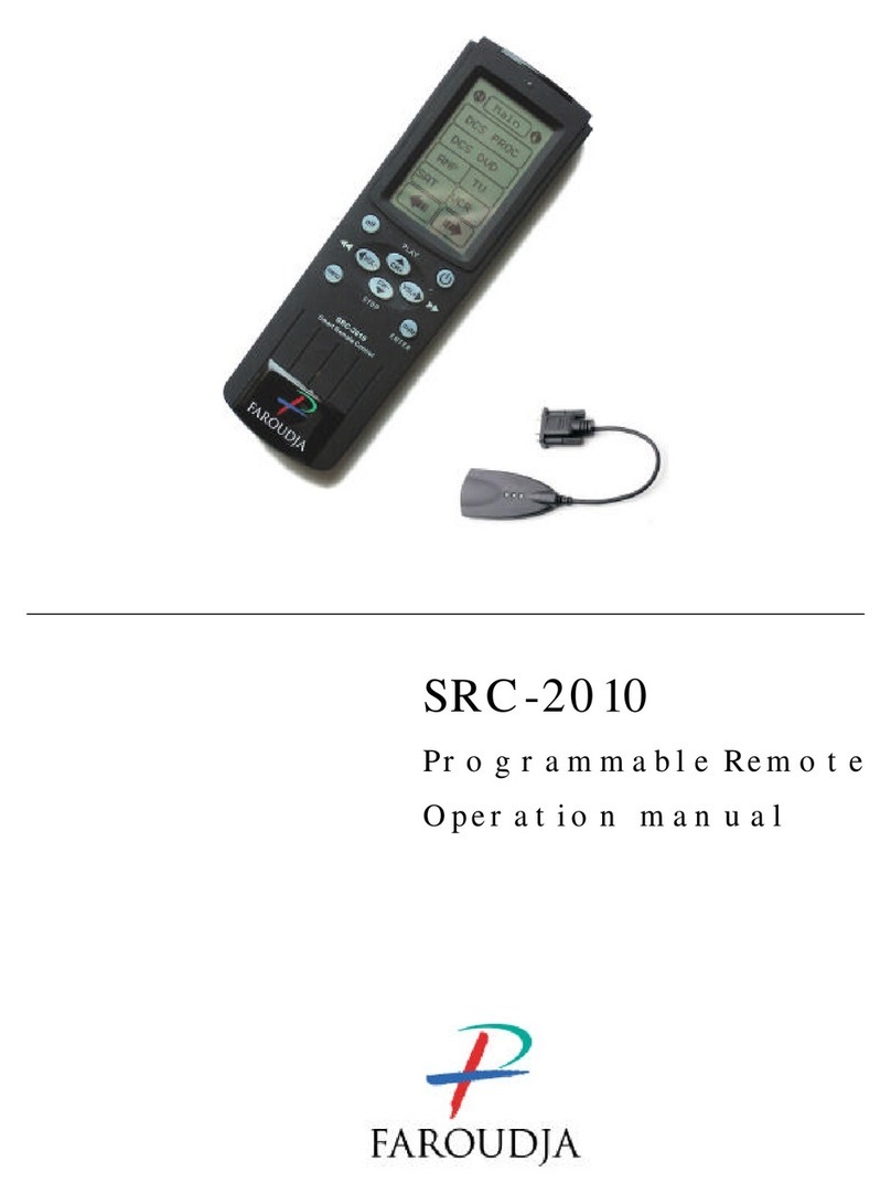 Faroudja SRC-2010 Operation manual