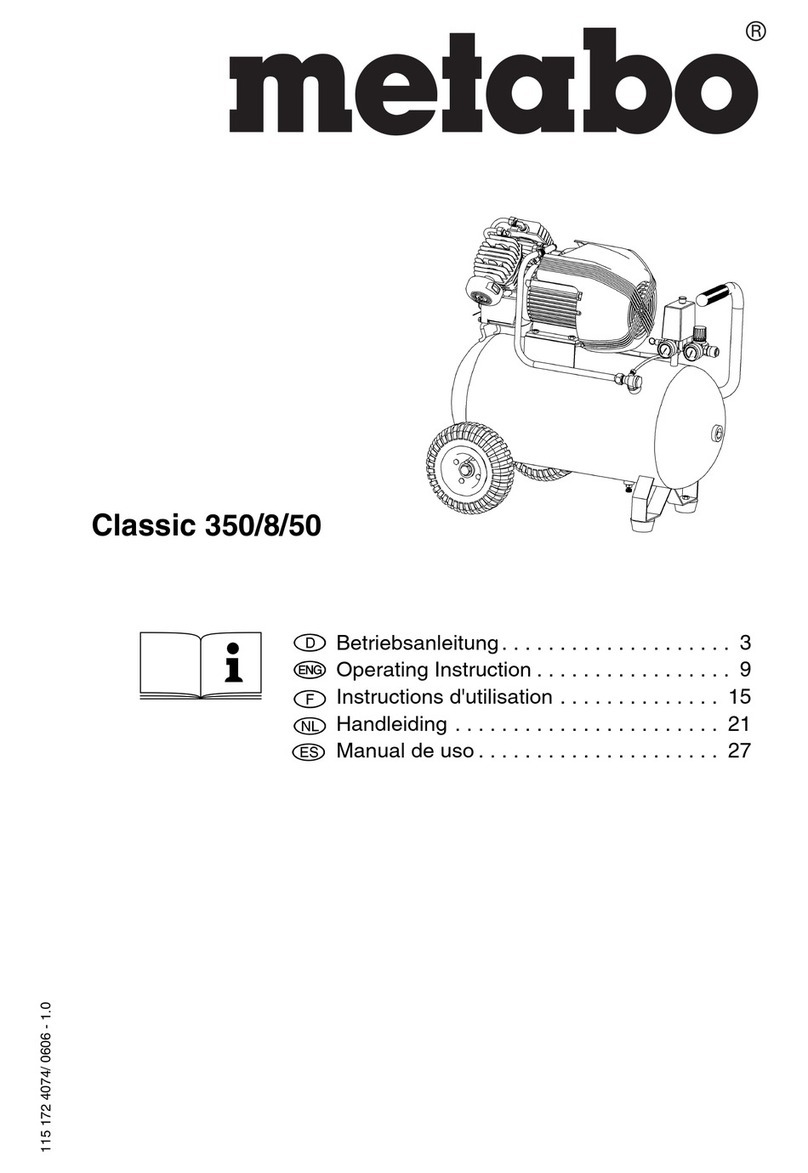 Metabo Compressor Pump Classic 350 operating instructions