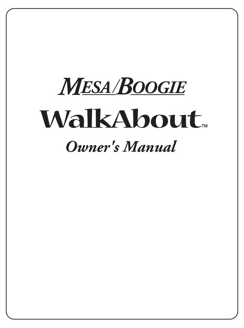 Mesa/Boogie Three Channel Dual & Triple Rectifier Solo... User manual