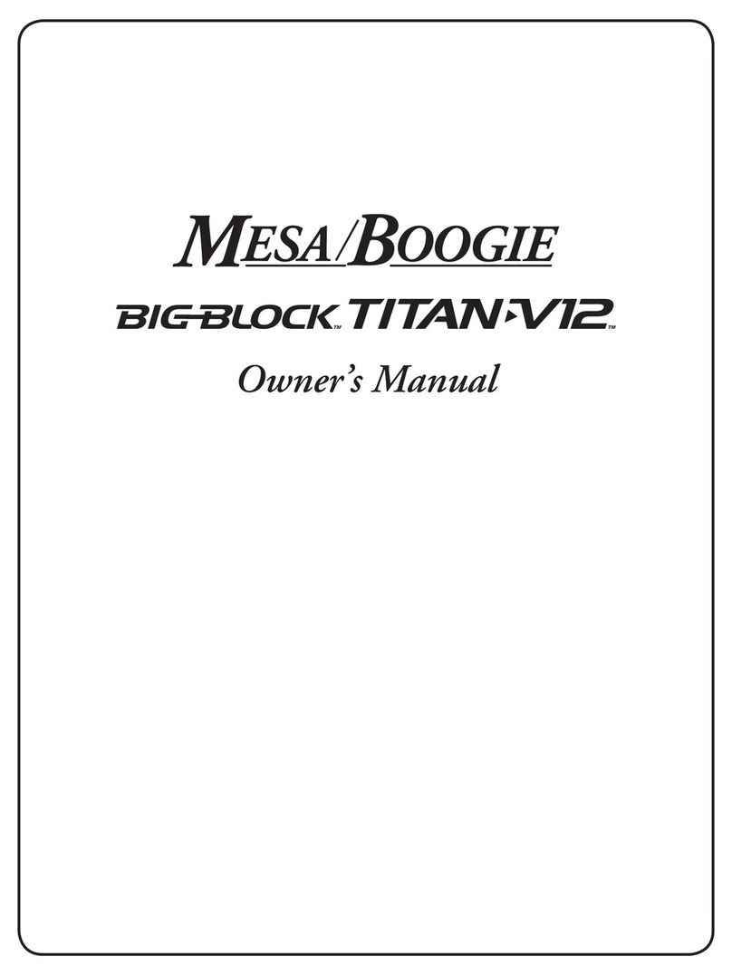 Mesa/Boogie Three Channel Dual & Triple Rectifier Solo... User manual