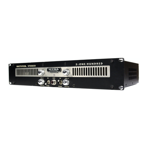 Mesa/Boogie Three Channel Dual & Triple Rectifier Solo... owner's manual