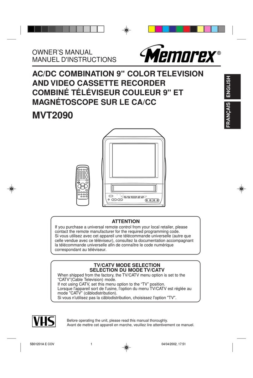 Memorex MVT2090 User manual