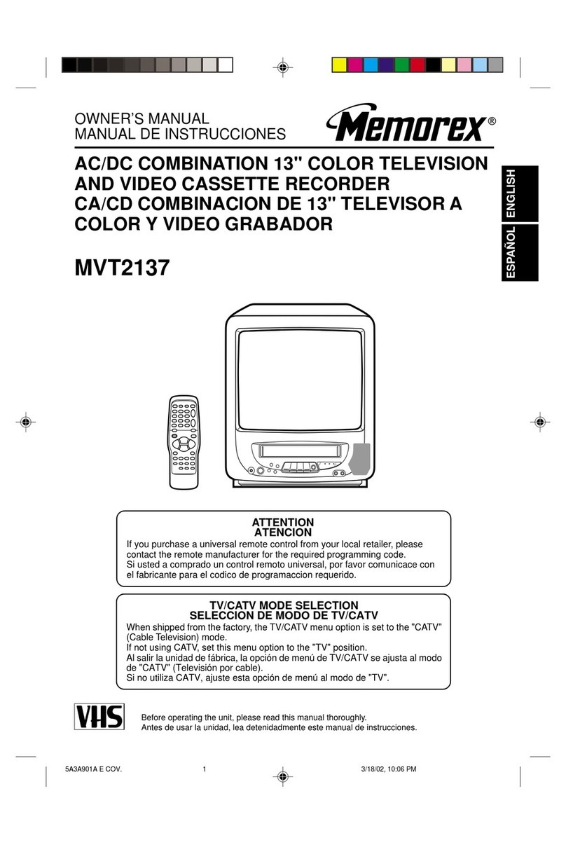 Memorex MVT2137 User manual