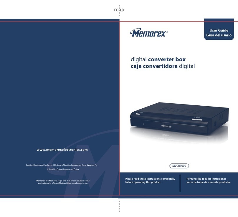 Memorex MVCB1000 - Digital TV Tuner user guide