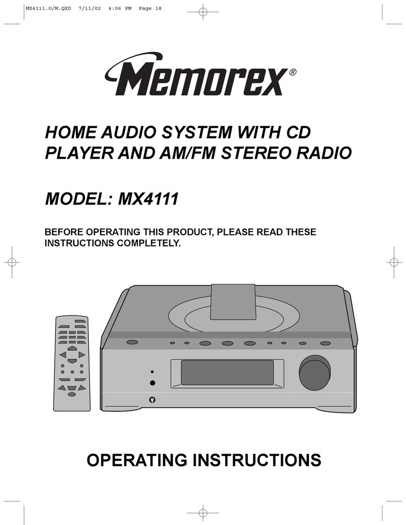 Memorex MX4111 User manual