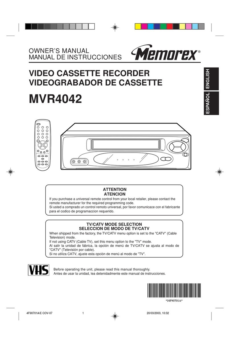 Memorex MVR4042 User manual