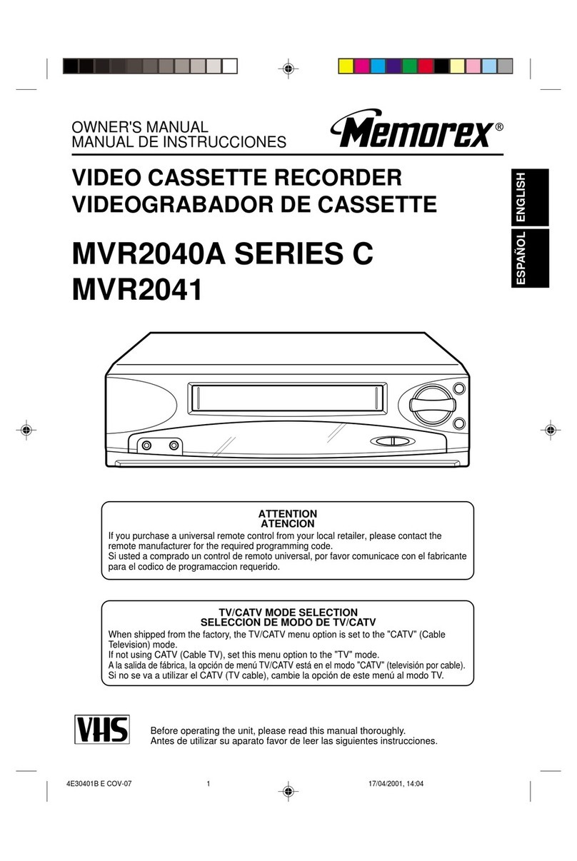 Memorex MVR041 User manual