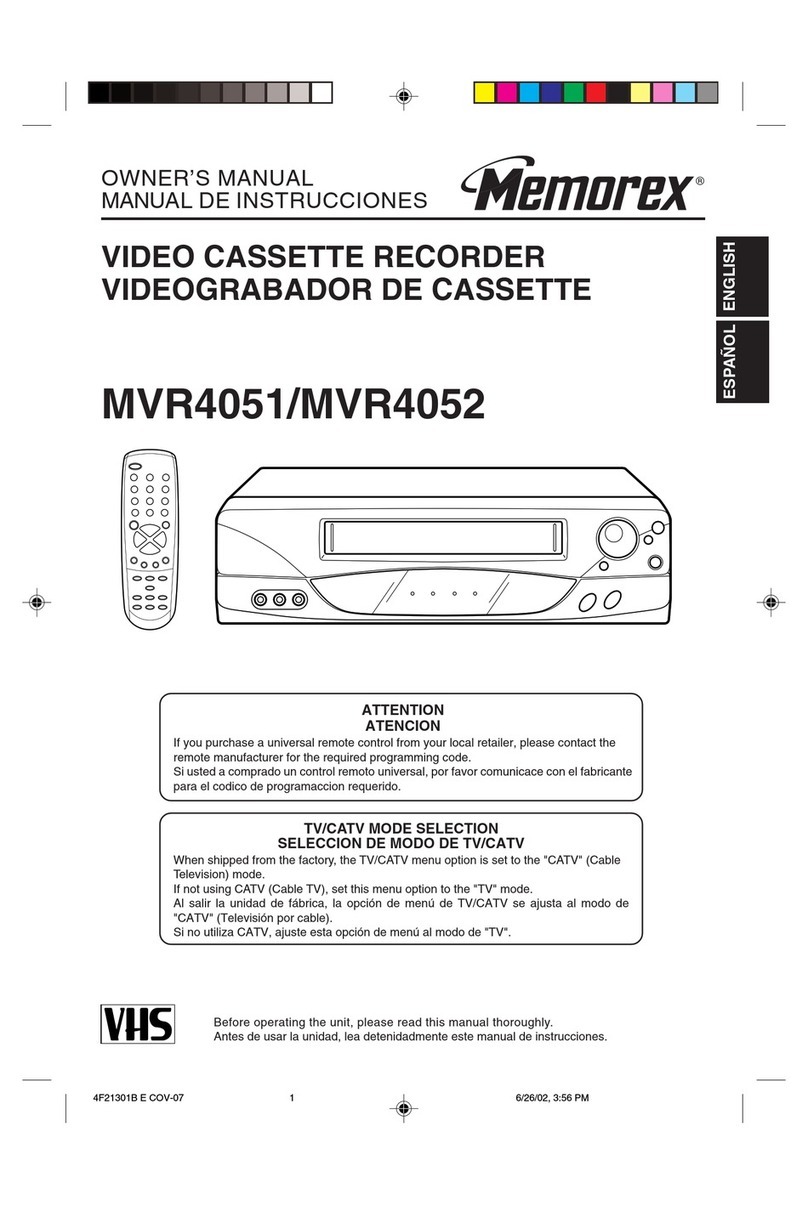 Memorex MVR4051/MVR4052 User manual