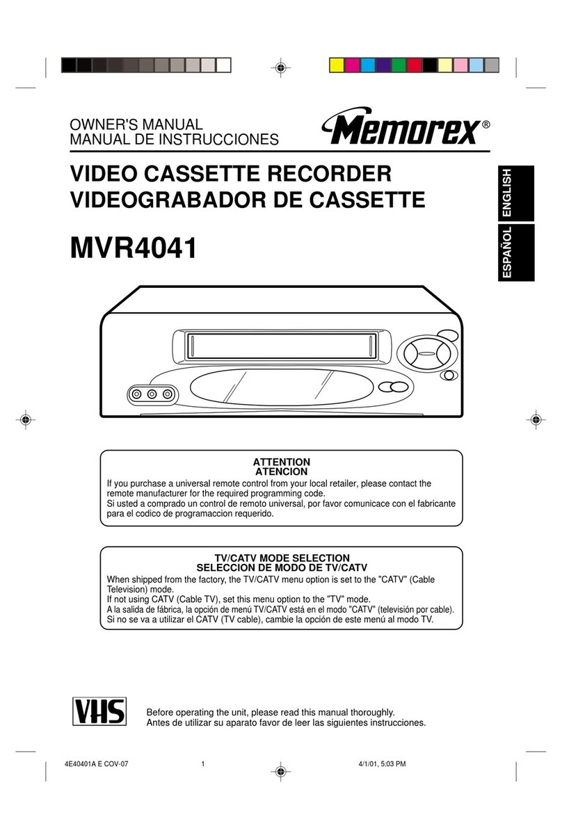 Memorex MVR4041 User manual