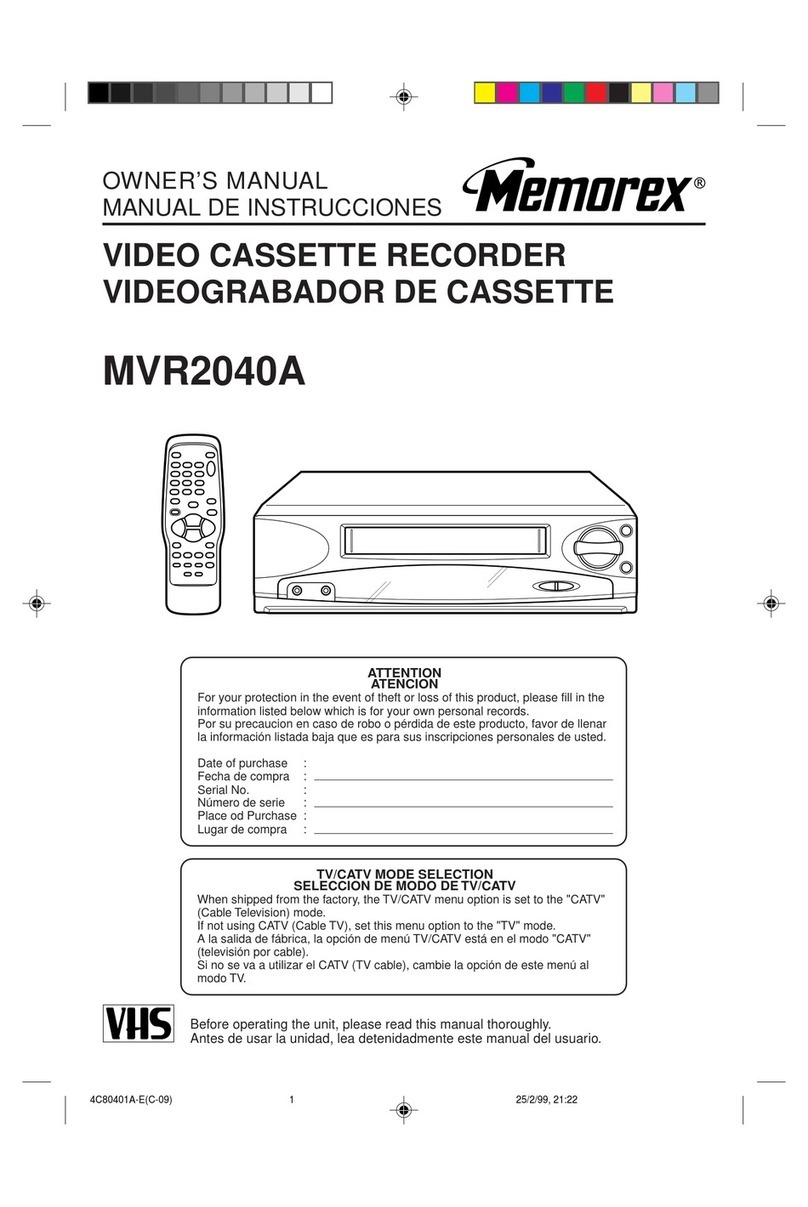 Memorex MVR2040A C Series User manual