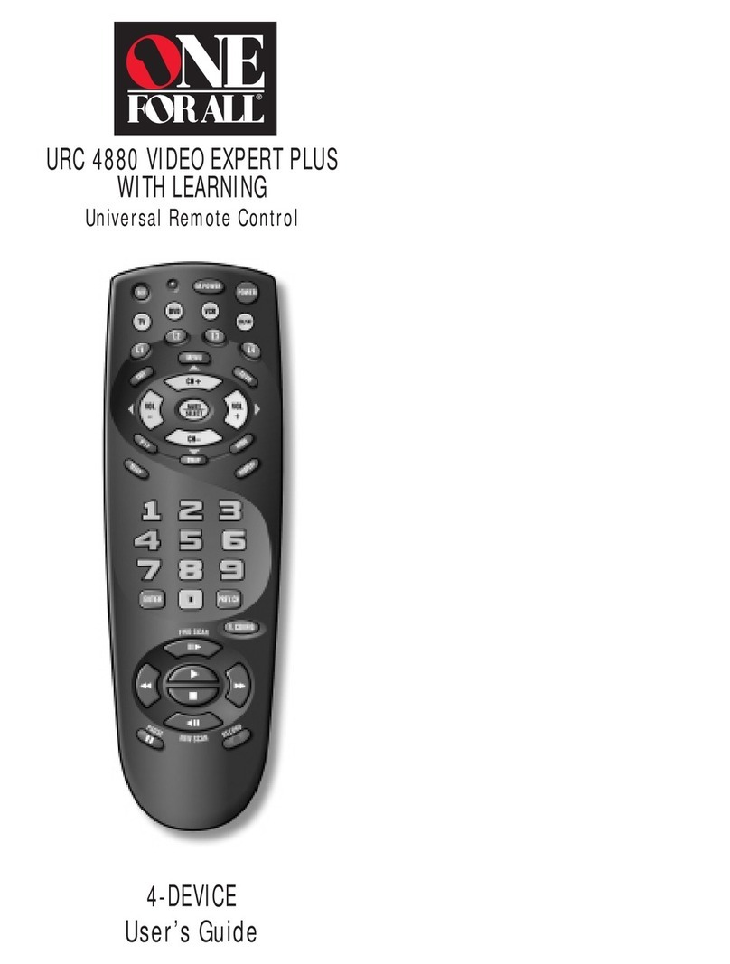 One Forall URC 4880 user guide