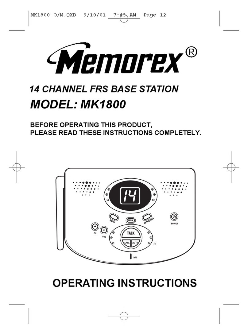 Memorex MK1800 operating instructions