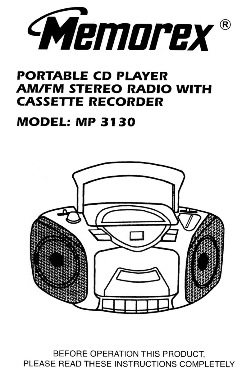 Memorex MP 31 30 User manual