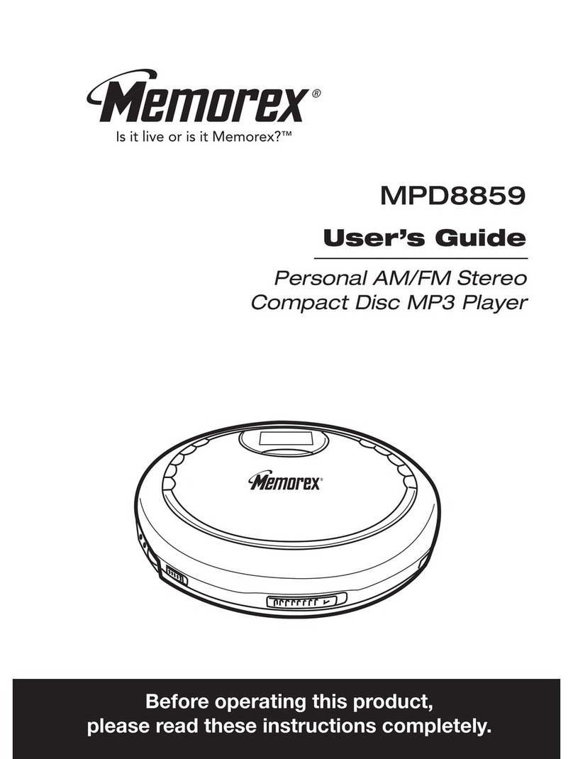 Memorex MPD8859 User manual