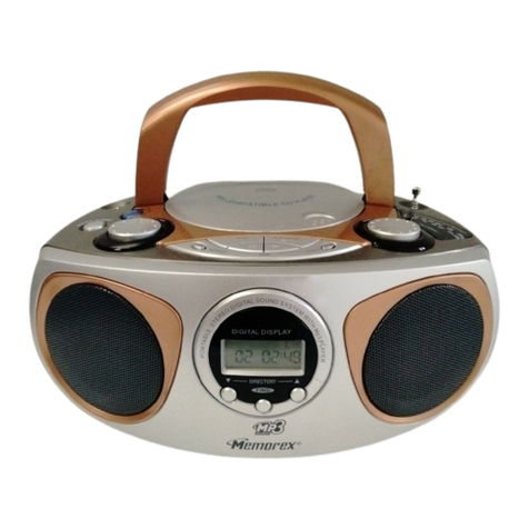 Memorex MP3123 operating instructions