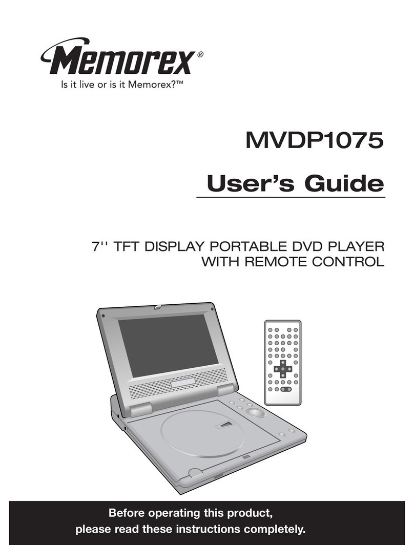 Memorex MVDP1075 User manual Memorex MVDP1075 User manual