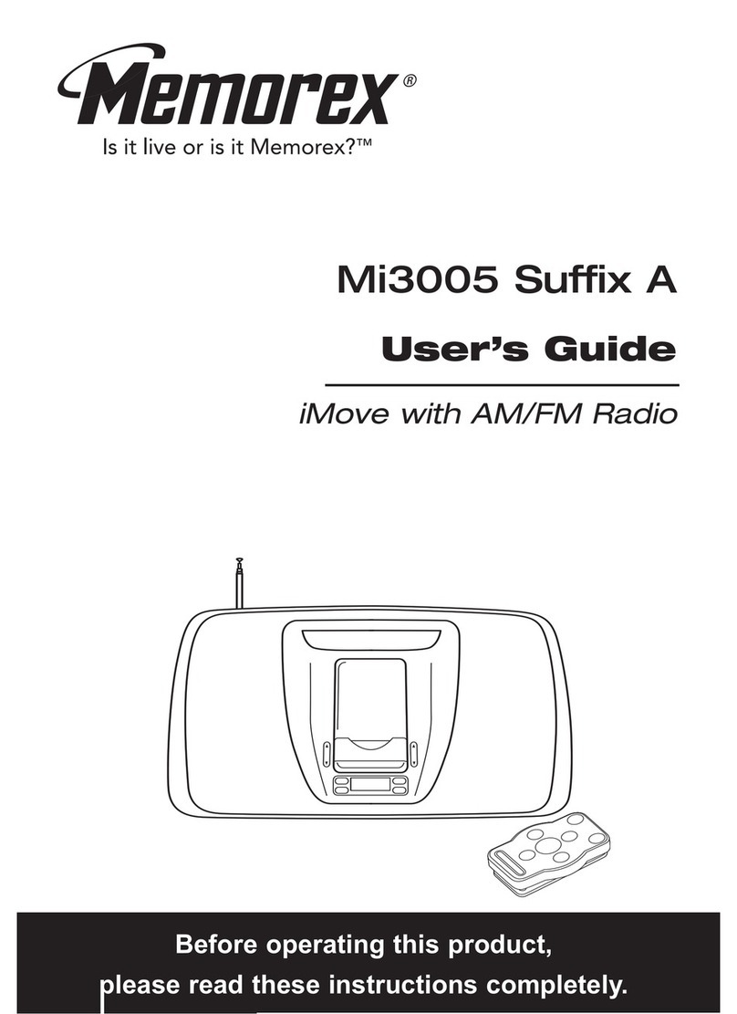 Memorex SUFFIX A MI3005 User manual Memorex SUFFIX A MI3005 User manual