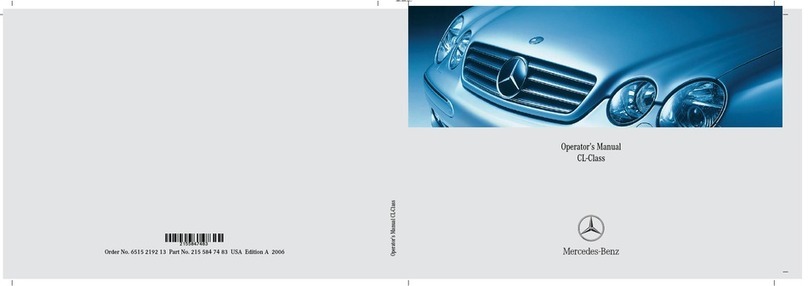 Mercedes-Benz 2006 CL 500 User manual