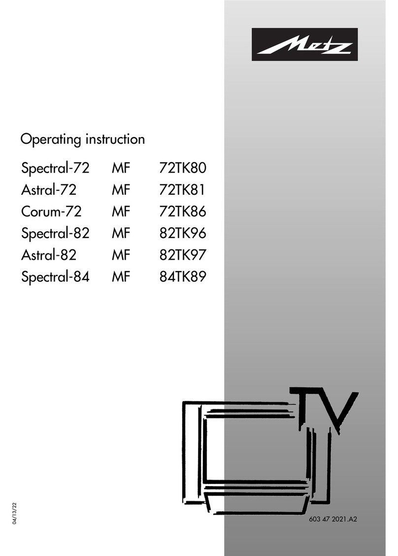 Metz MF 72TK80, MF 72TK81, MF 72TK8 operating instructions